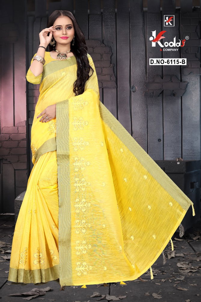 Ruhani 6115 Casual Wear Fancy Party Wear Cotton Sarees Collection